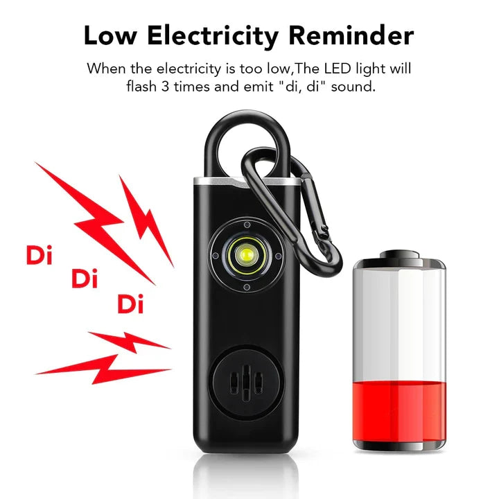 Sos Alarm Keychain Panic (Black) StickBoom -