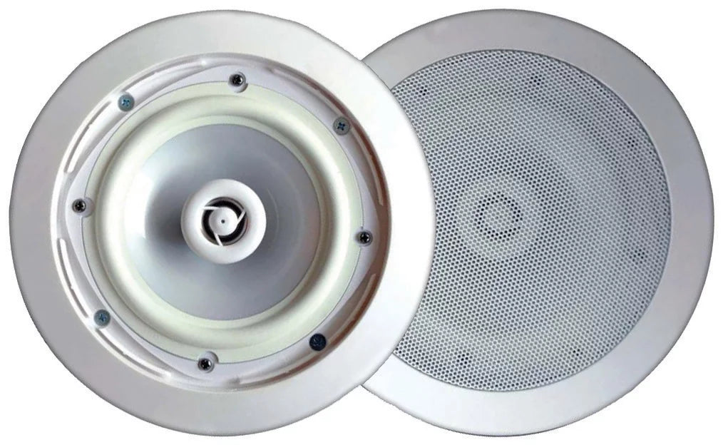 Pyle 8 Indoor/Outdoor Ceiling Inch White, Wall Pair In Way 400 2 2 Watt Speaker,