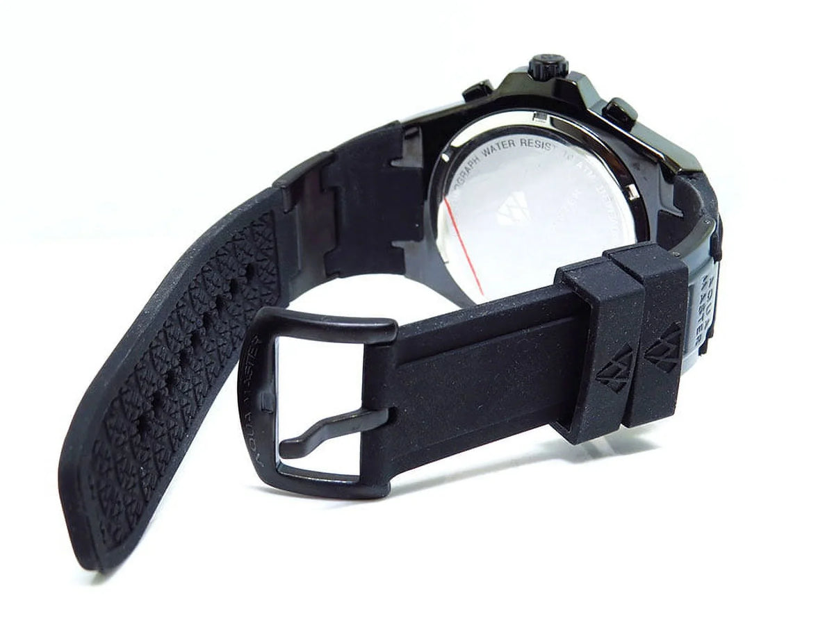 Band 0.26ct Mens Rodeo Watch Black 48mm Signature Rubber Jojo Joe