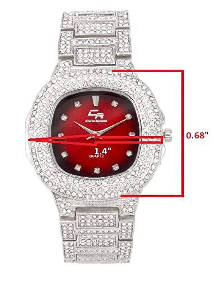 Red) Hip Floor Hop ST10325/ST10364 Power On Bling'ed and Watch The Flaunt Dance Couples Perfect Out for - King His&Hers Set to Blood (SLV and Off Queen