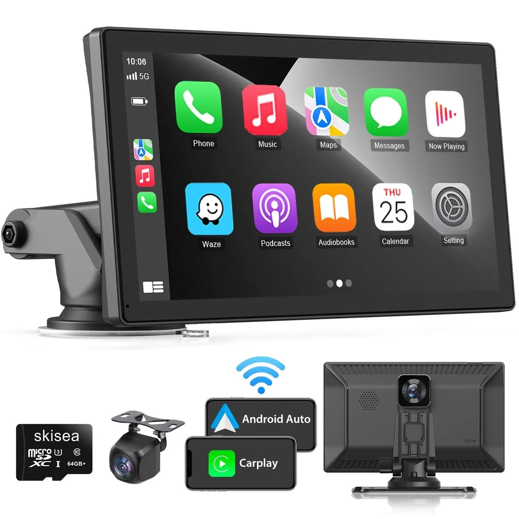 Carplay Camera Play DVR, Touch Car 2.5K Apple Receiver, Screen Navigation, Audio Stereo, Car Mate Cam,1080p Drive Carplay Car Player Inch Multimedia Dash Wireless Radio Backup 9