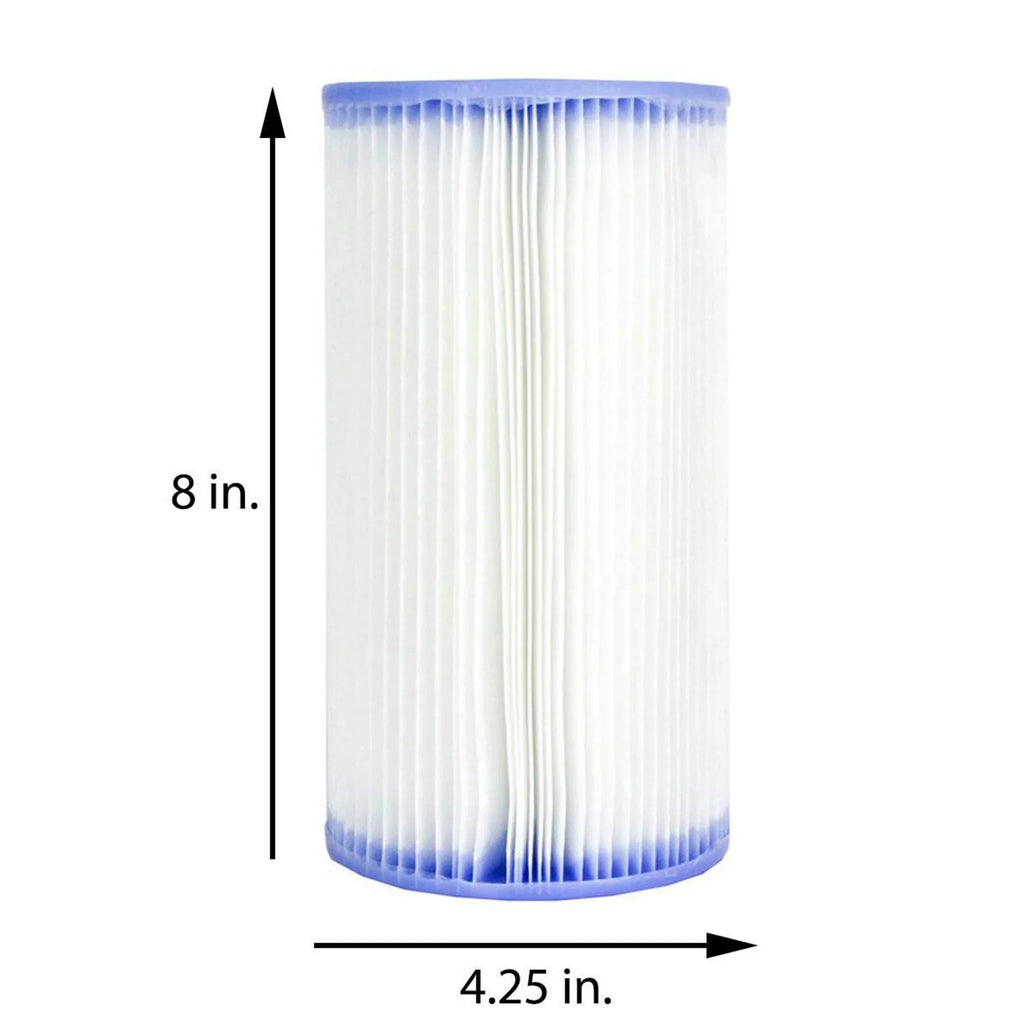 Inflatable (6 Intex x Outdoor Set Pack) Filter with 18' Cartridges Pool 48"