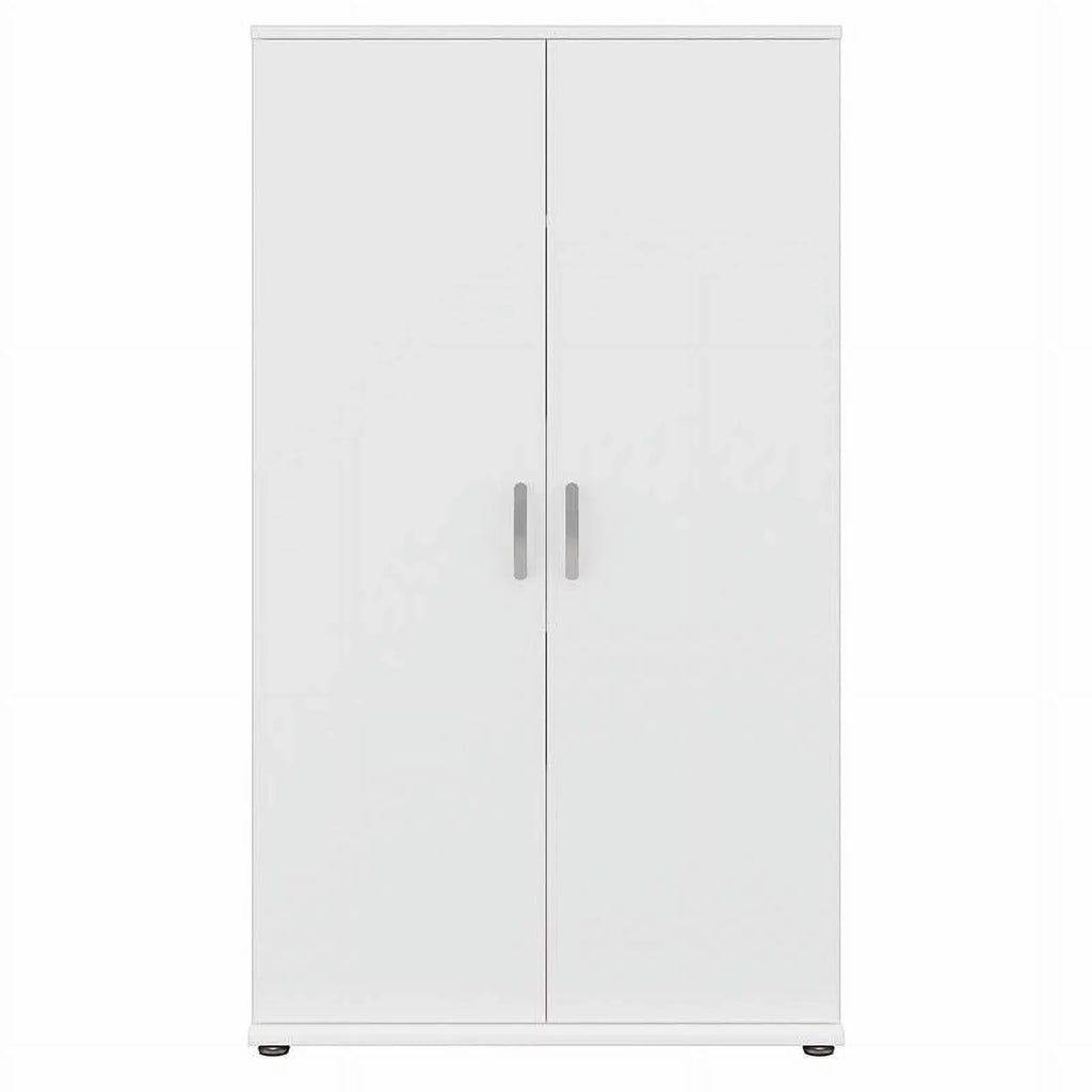 Row Pemberly Cabinet Engineered in White - Storage Tall Wood Garage