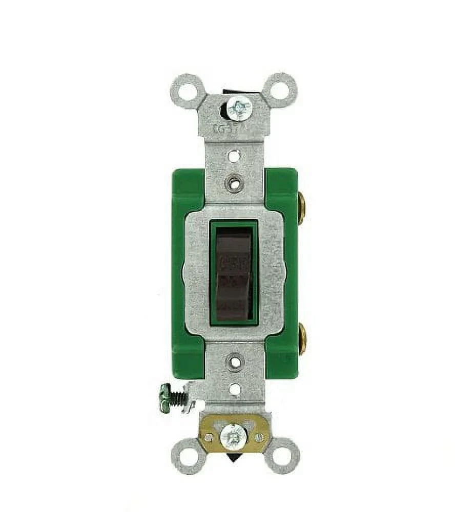 Grade Leviton Toggle 3031-2 Industrial Pole Switch Brown Single 30A Light