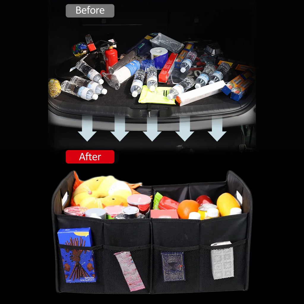 Car Trunk 55L Storage Cargo Docooler Cloth Organizer Organizer Folding Box Trunk Automotive Car Box Storage Oxford Car