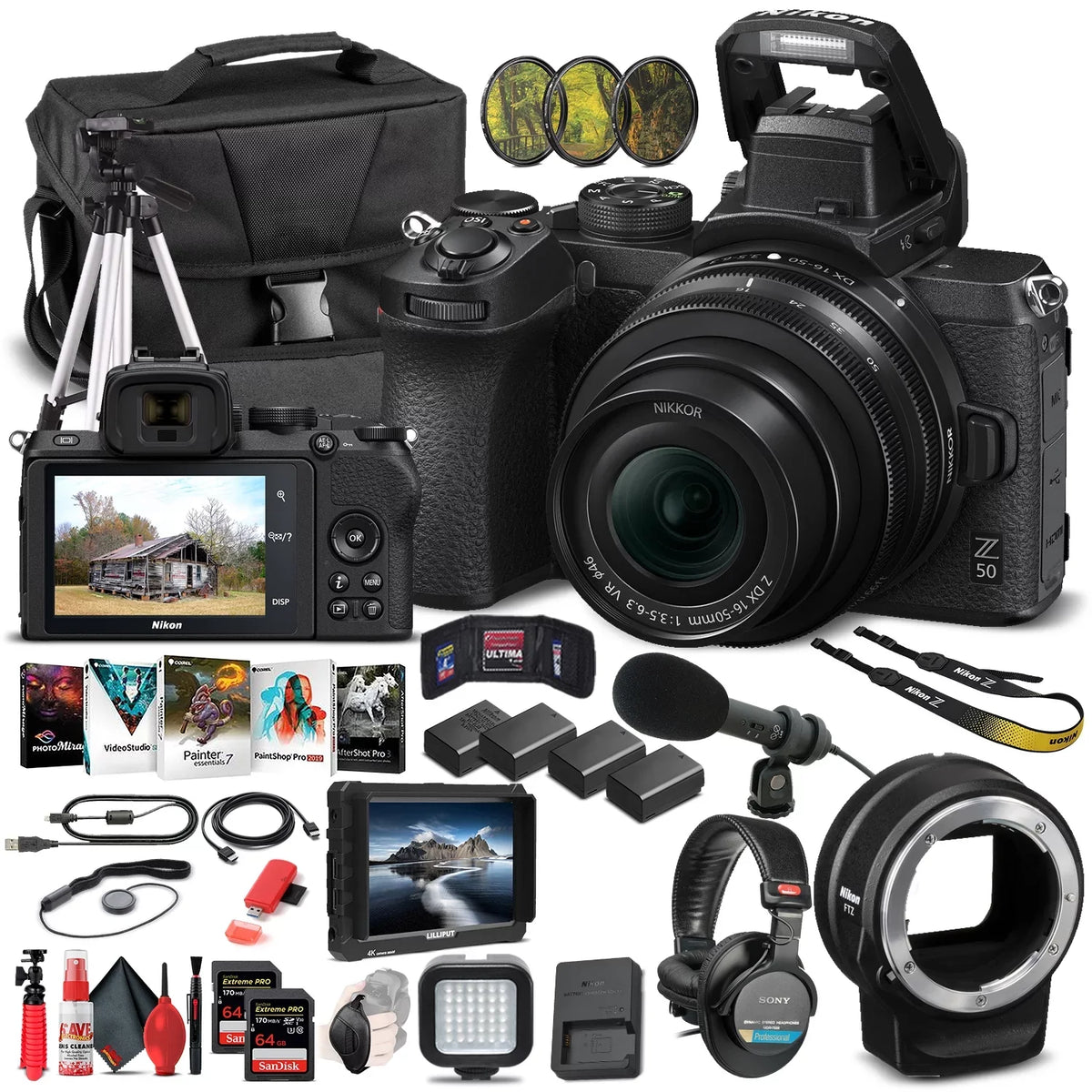 Bundle 1633 Camera Z Mirrorless Digital 50 Pro 16-50mm Nikon - Lens W/
