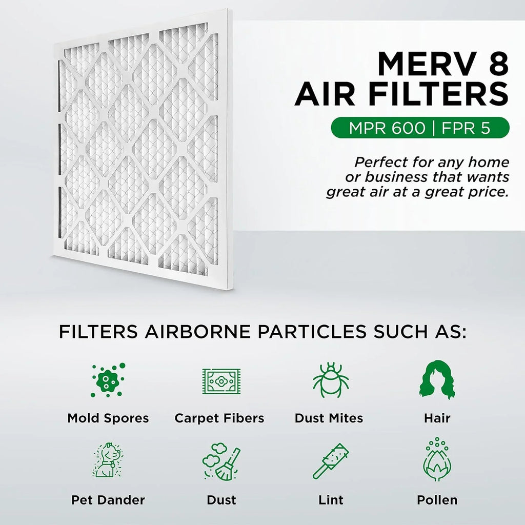 Filters. Of 24-1/2 3/4 8 HV 24-1/2 X Furne MERV X Ext Pleated 12. Case Air Size: 25X25x1