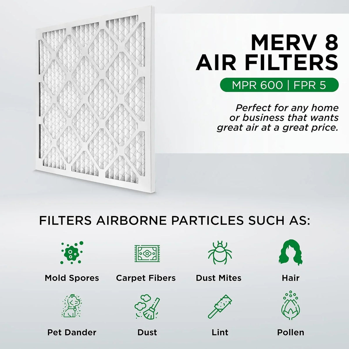 Filters. Of 24-1/2 3/4 8 HV 24-1/2 X Furne MERV X Ext Pleated 12. Case Air Size: 25X25x1
