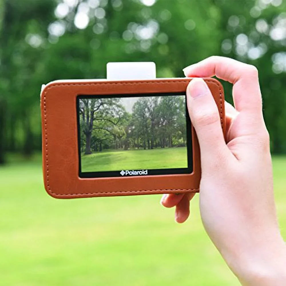 Camera Custom Touch for – Polaroid Leatherette Fit Design Print Digital (Blue) Case Snug Instant Snap