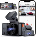 Control 3 Mode Voice Front WiFi Vantrue 3 2.5K GPS 1944P+1080P+1080P Dash and Car Inside Cam Motion Dash Night Channel Hrs IR E3 Parking Rear Camera Vision 24 for Detection Way