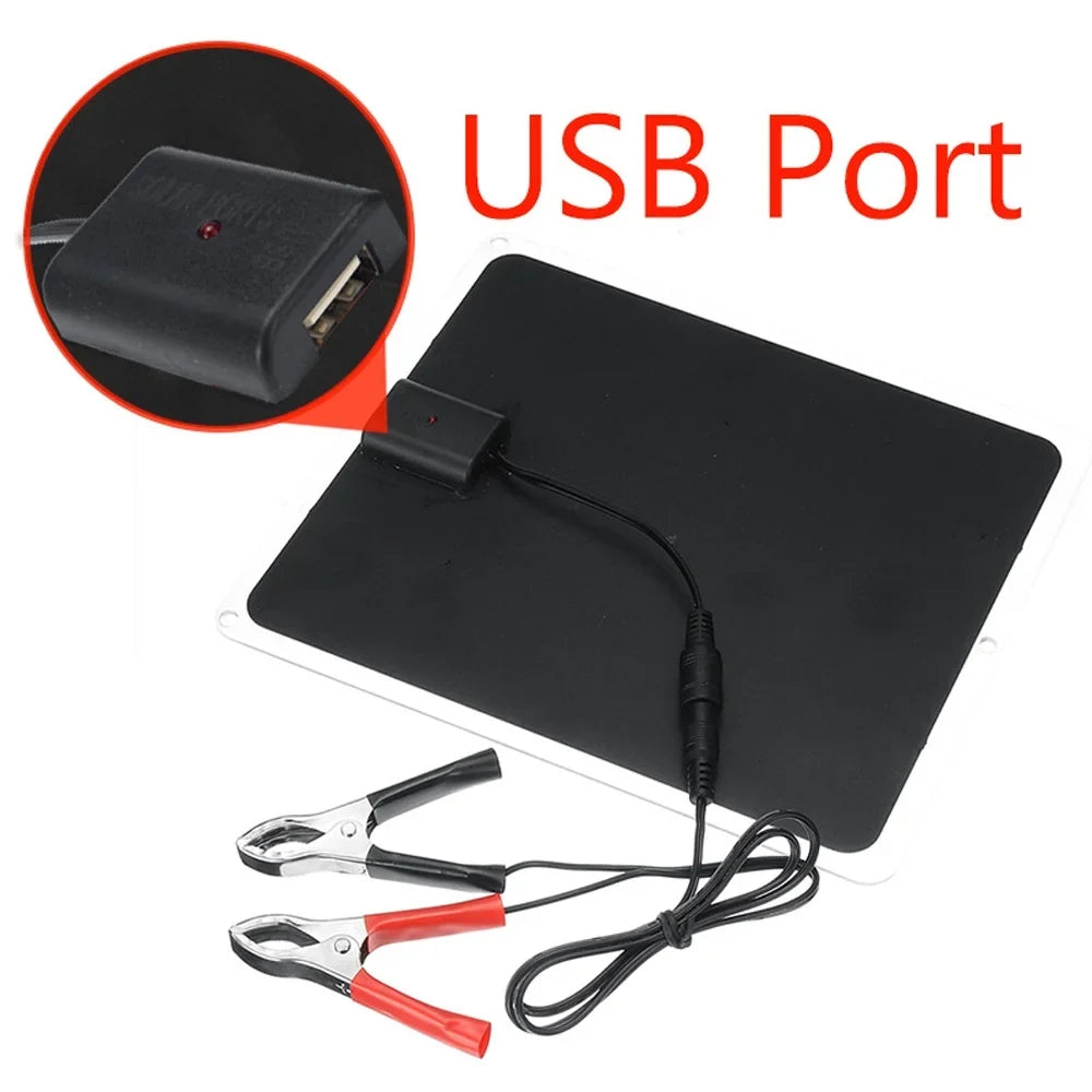 Solar Camping, 20W Silicon and Recharging Htovila Portable for Panel Monocrystalline USB Hiking,