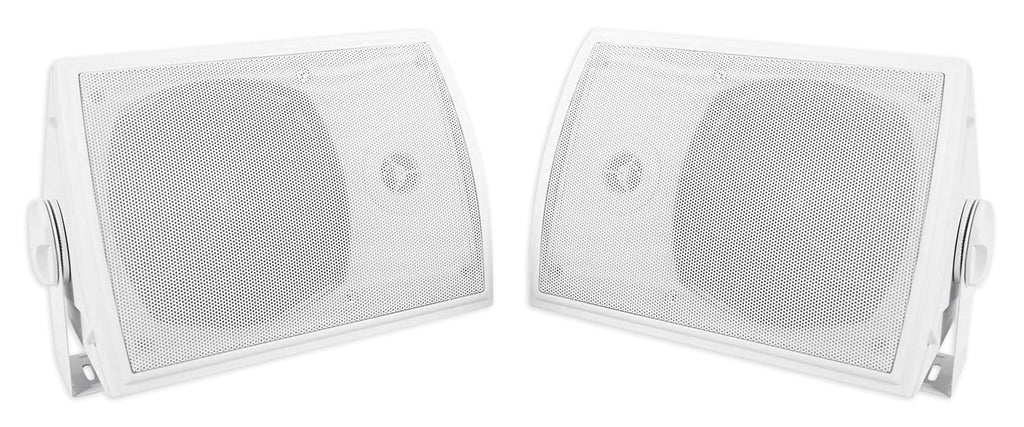 Home (8) Speakers+Swivel 5.25" Brackets Outdoor/Indoor Rockville HP5S-8 Theater