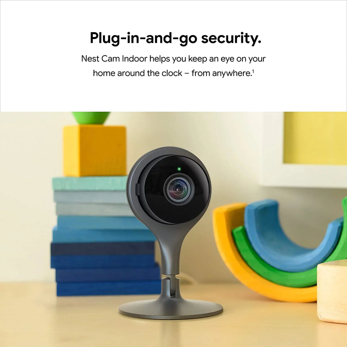 Phone for Nest Control 24/7 Security Your and Google - Surveillance Camera Alerts Home Live Get Indoor with - Mobile Wired Video Night with Indoor and Cam Vision Camera -