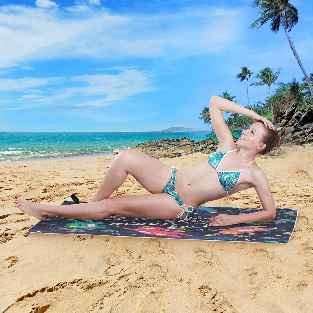 Quick Towel Camping Flying for Absorbent Rabbit Bestwell Holiday（596） Super Cute Towels Compact Swimming Towel Dry - Oversized Travel Lightweight Beach -