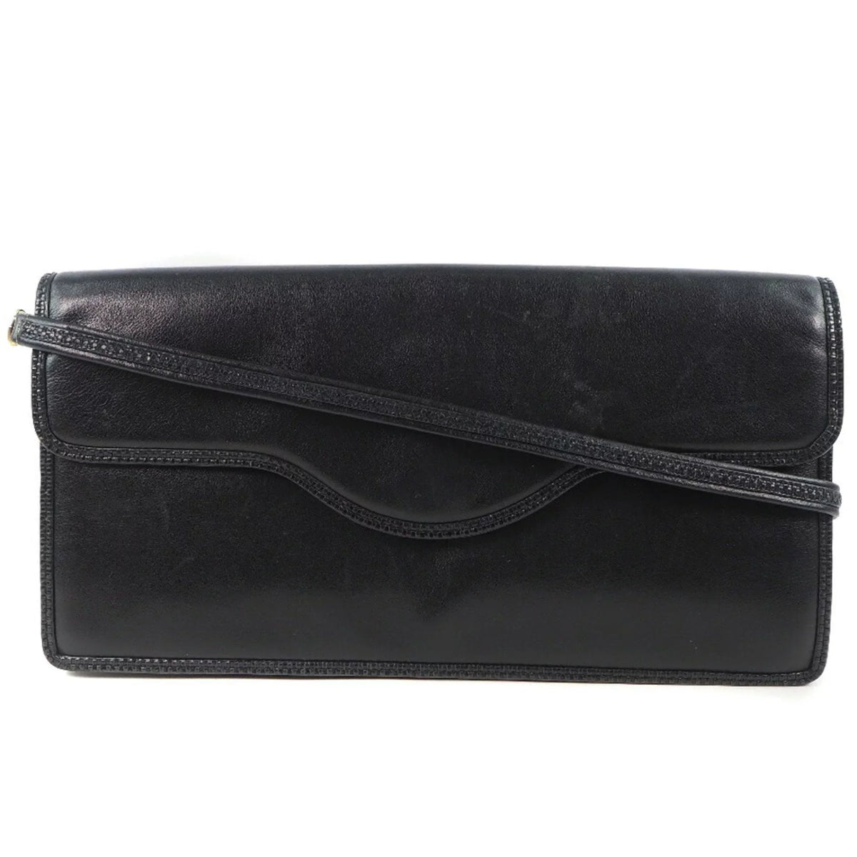 Bally Bag Chain Women's Pre-Owned Shoulder Barry Leather (Fair) Black