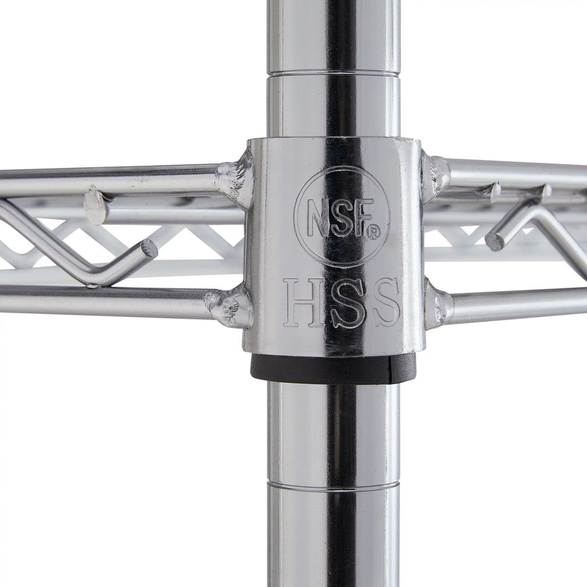 Tough 4000lb Unit 4-Tier Storage 24"D, x 72"H 60"W Chrome Steel Capacity, Hyper Shelf Total x