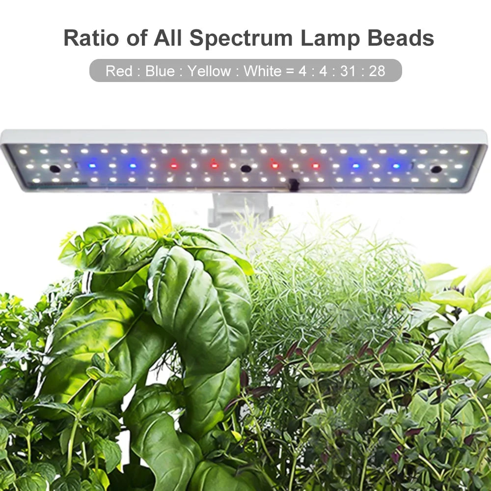 Smart – for Home, Indoor and Kit Timing LED Perfect Garden Height and Office, Adjustable Kitchen with Pinnaco Hydroponic