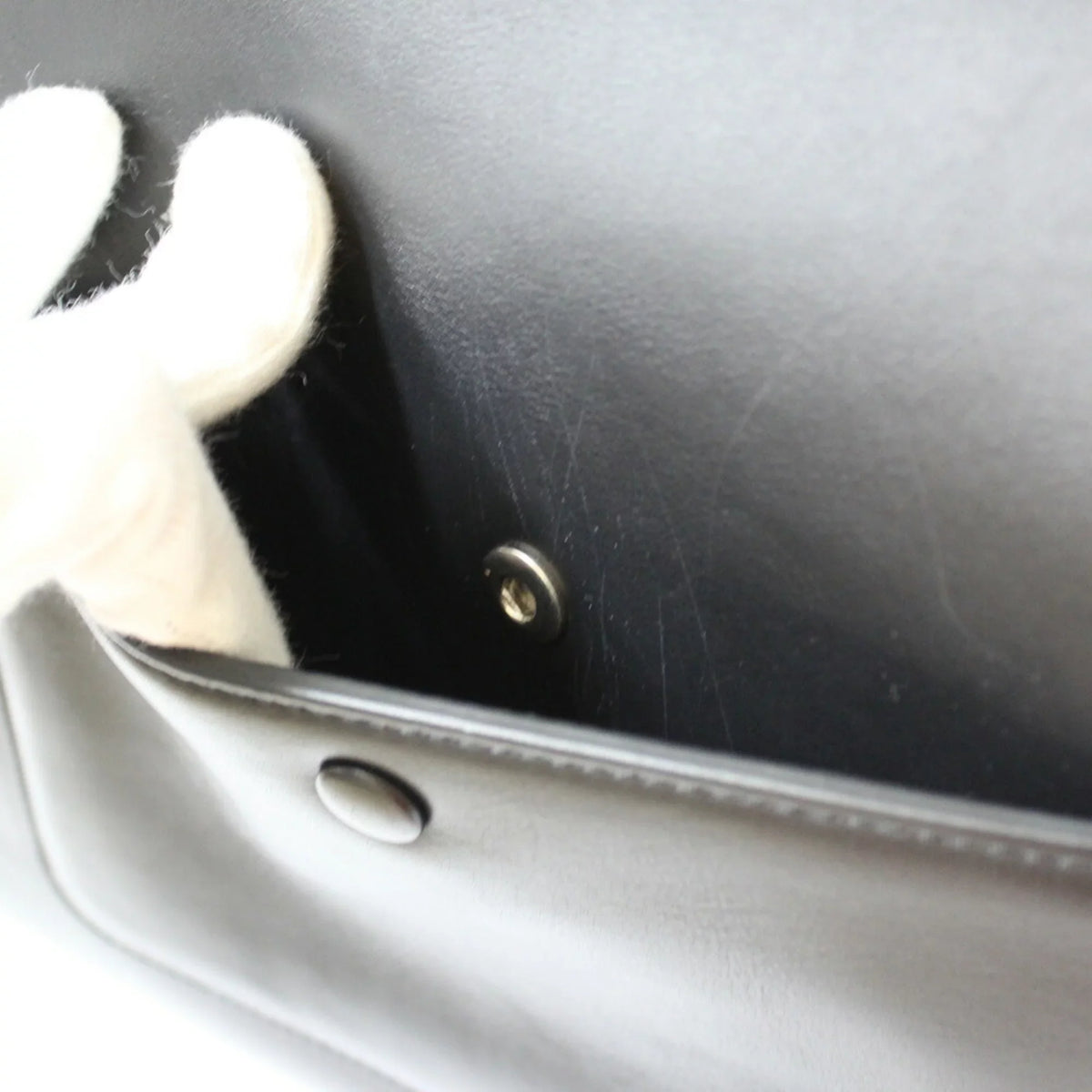 Leather Women's Yellow Overseas Edge Black CELINE Pre-Owned Celine Large (Fair) Handbag