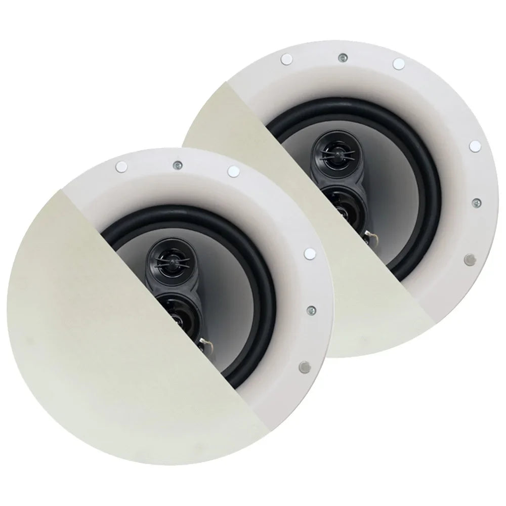 Pair Audio Acoustic Speaker Home Frameless 3 Ceiling 8" Pack 5 Way Speakers In Theater CSic84
