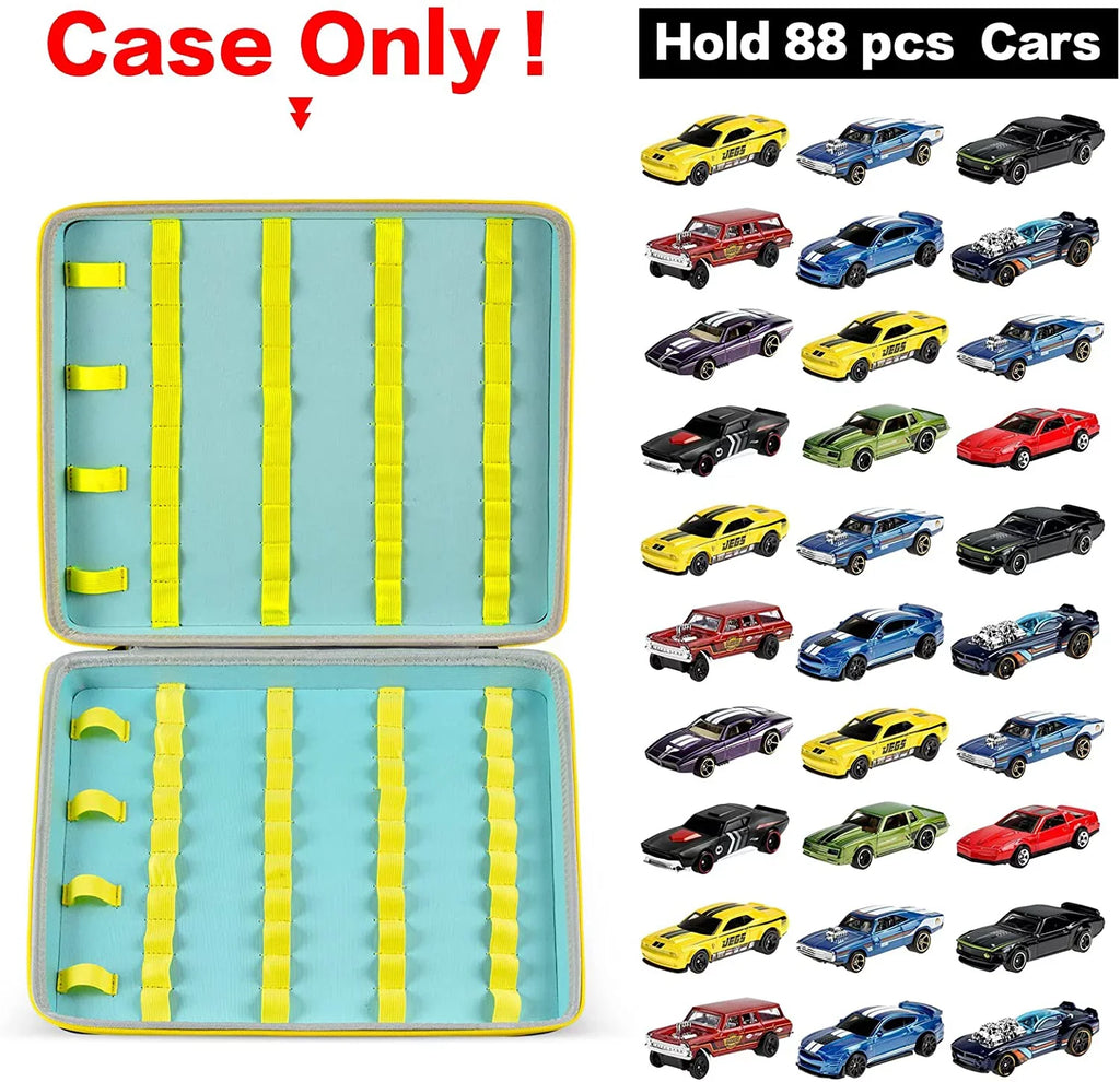 Case, Container Organizer Car Storage Carrying (Box Toy Only) Display 88 Holder