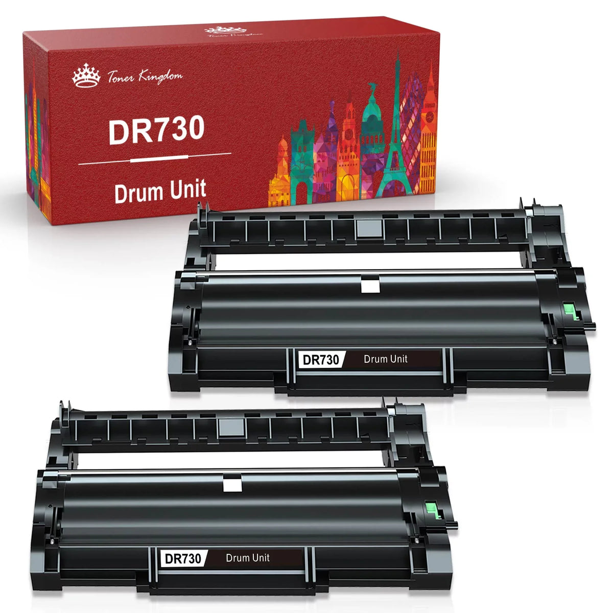 DR730 Unit Compatible Printer for pack) Drum brother Toner(2