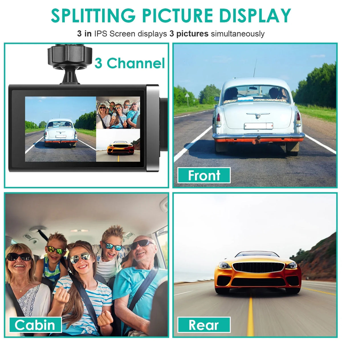 Dashcam DVR G-Sensor Car 2K with iMounTEK Parking Night GPS Dash Monitor Recording HD Cam Angle Car 140° Video Vision Recorder Loop Full