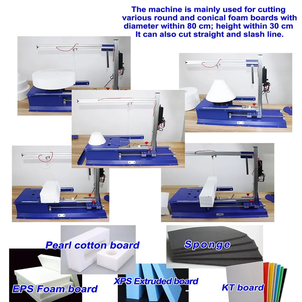 PreAsion Cutter Vertical Molti-functional Electric Machine Rotary Hotwire Cutting Hot 110-220V Tabletop