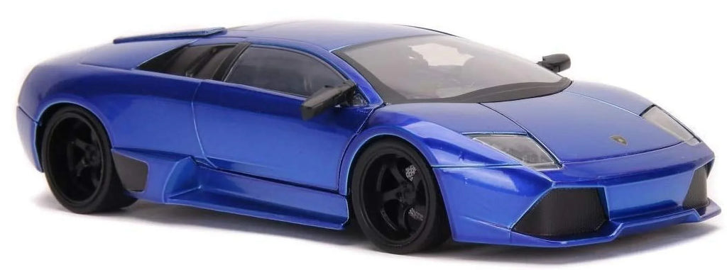 Diecast Spec Hyper Lamborghini Blue Car, Murcielago Model Jada 32279 LP640 Scale Candy 1-24