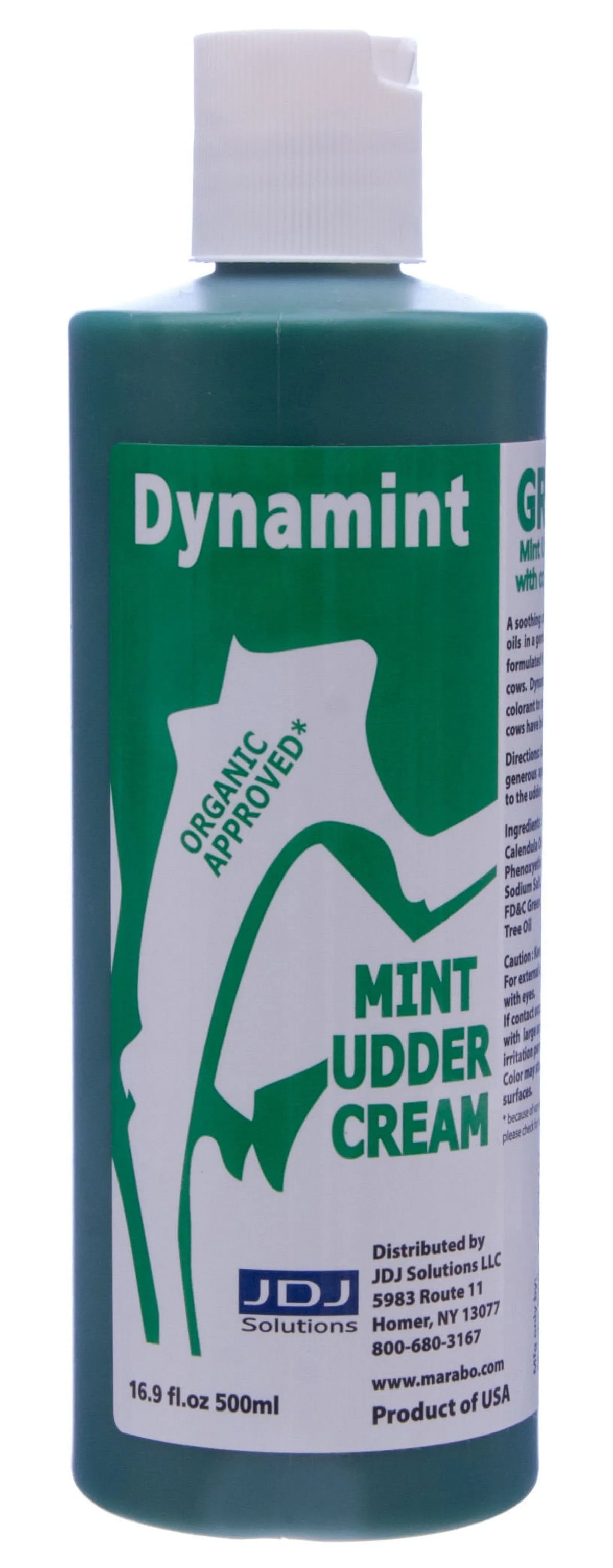 Dynamint Mint Cream 500ml Green, Udder SOLUTIONS, JDJ DYN500-GR