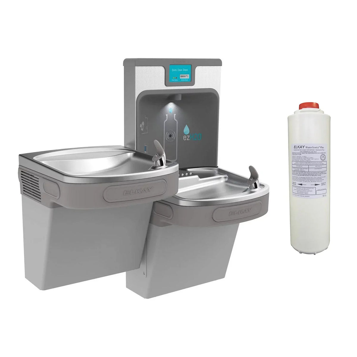 Filling Fountain Bottle Replacement Bi Elkay + Station Filter & EZH20 Level