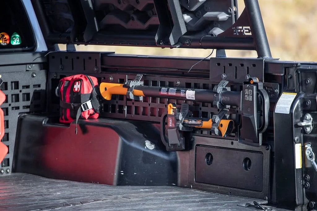 Body Bed Tacoma 2005-2023 Accessories Molle Light TC-7125 Armor System Black Fits Toyota Texture Side Bed