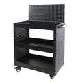 Service Cart Storage, Utility Pegboard WORKPRO Rolling Steel Cart Tool with