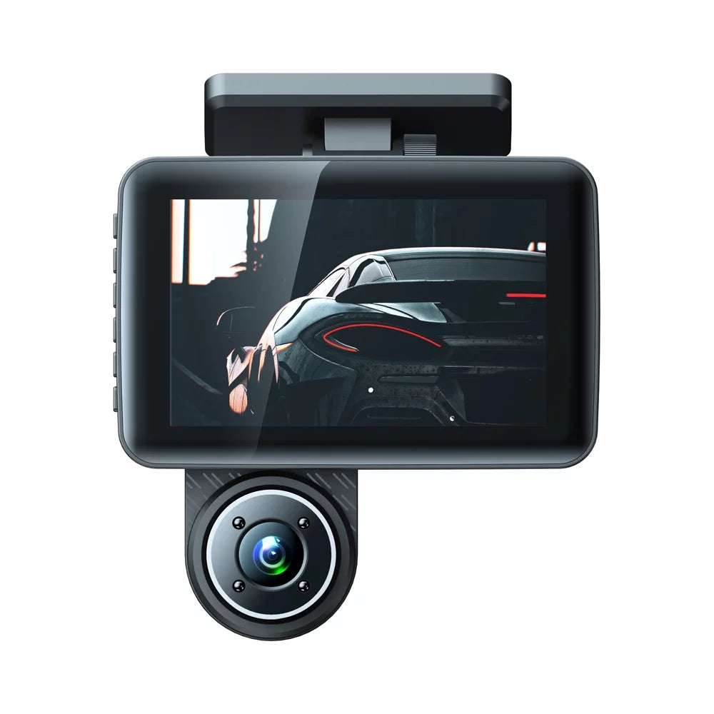 Car Camcorder Dcenta Car Cam Recorder 3 Car Angle Camera Safety Driving Auto Clear Video Mirror Cameras Recording Dash 4in Rearview Wide Recorder