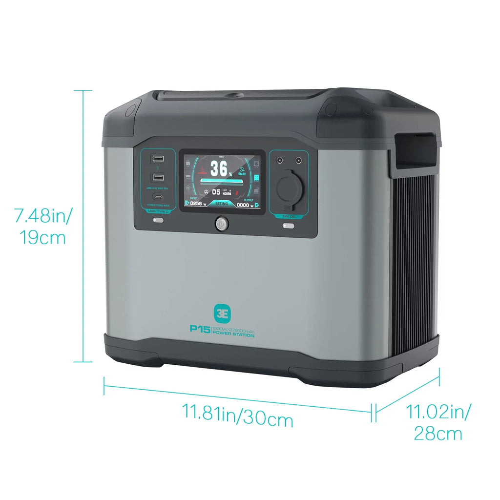 Use Camping Emergency Station Power Quick Battery Charge, WHDZ up 8 Portable Generator Devices,Backup Solar 1008Wh,1500W to for Charge Home