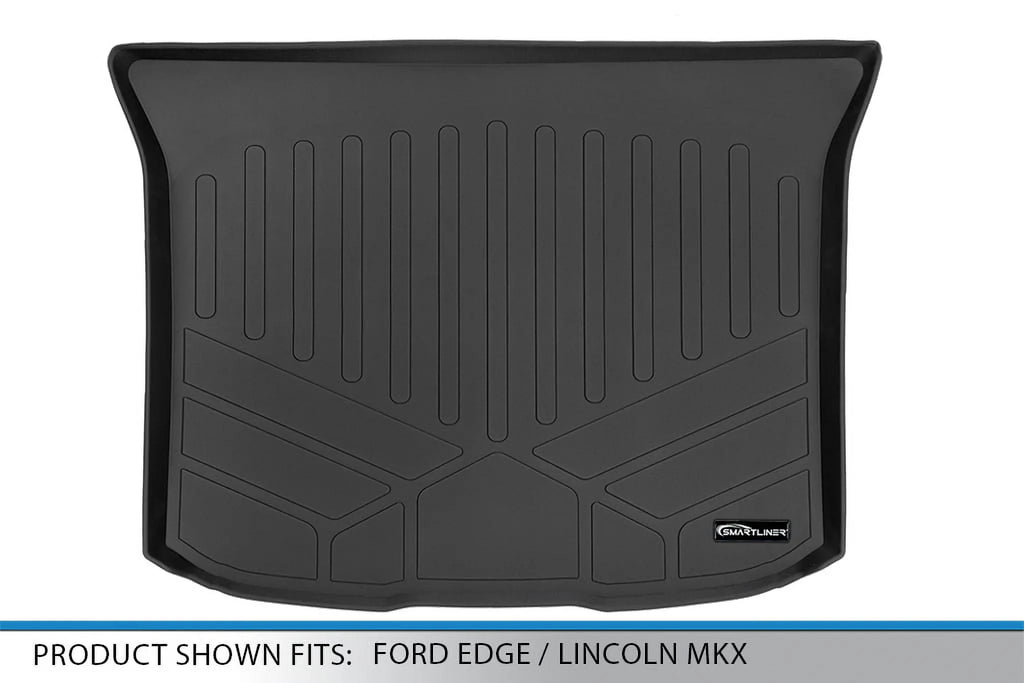 Trunk Fit Black 2007-2014 Edge Floor Ford / All Cargo Custom MKX Mat 2011-2015 Lincoln With Compatible Liner SMARTLINER Weather