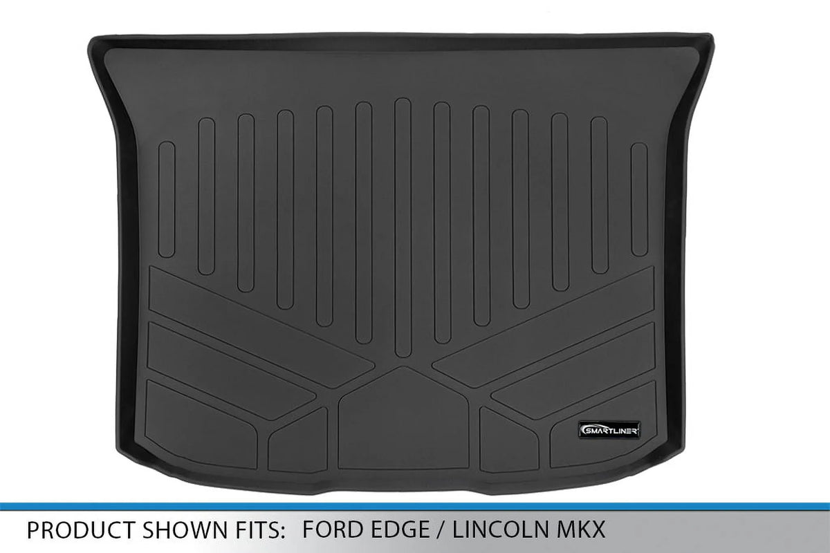 Trunk Fit Black 2007-2014 Edge Floor Ford / All Cargo Custom MKX Mat 2011-2015 Lincoln With Compatible Liner SMARTLINER Weather
