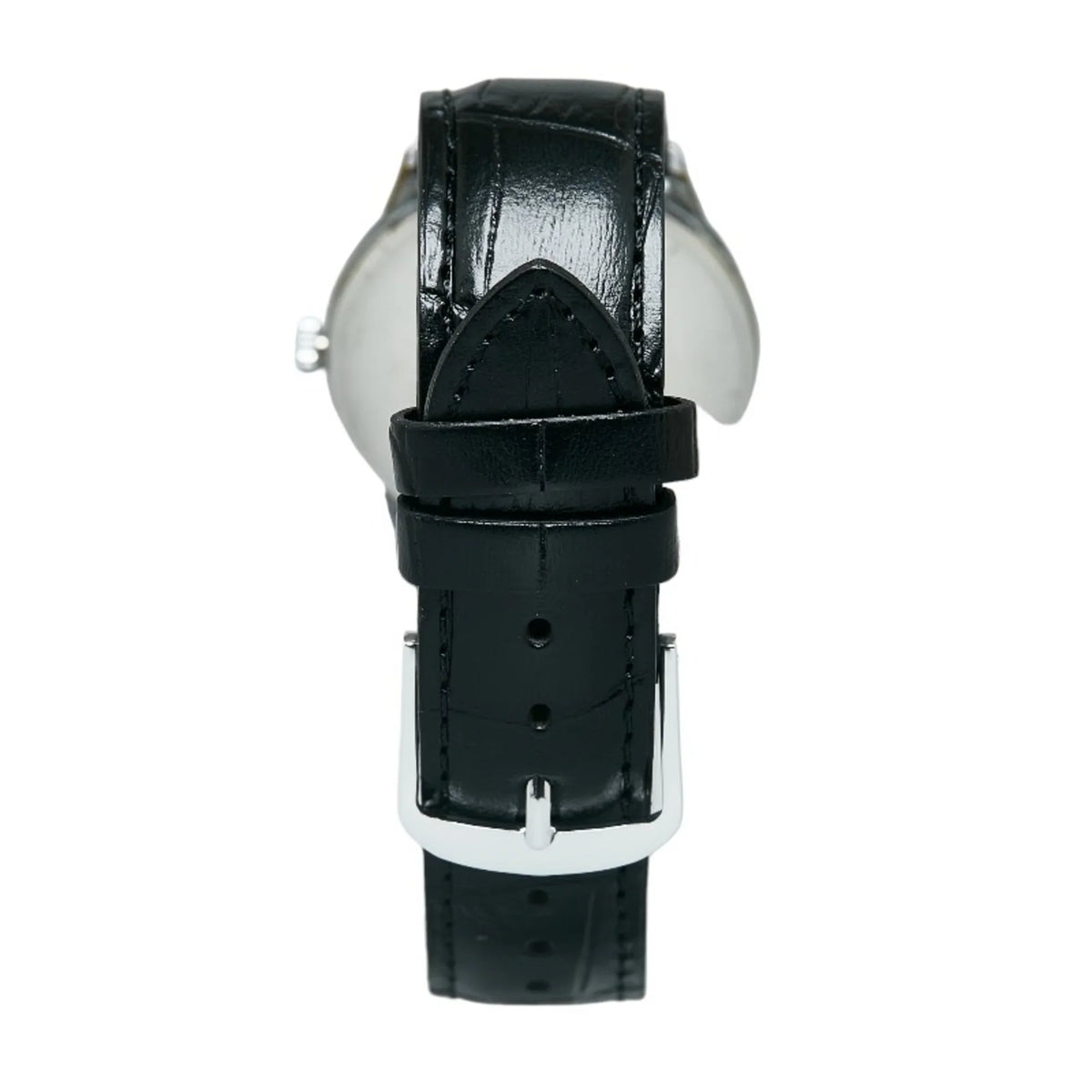 White Winding Pre-Owned External Watch 15JEWELS Junghans Belt JUNGHANS Steel Manual Dial Ladies Black Stainless (Good)