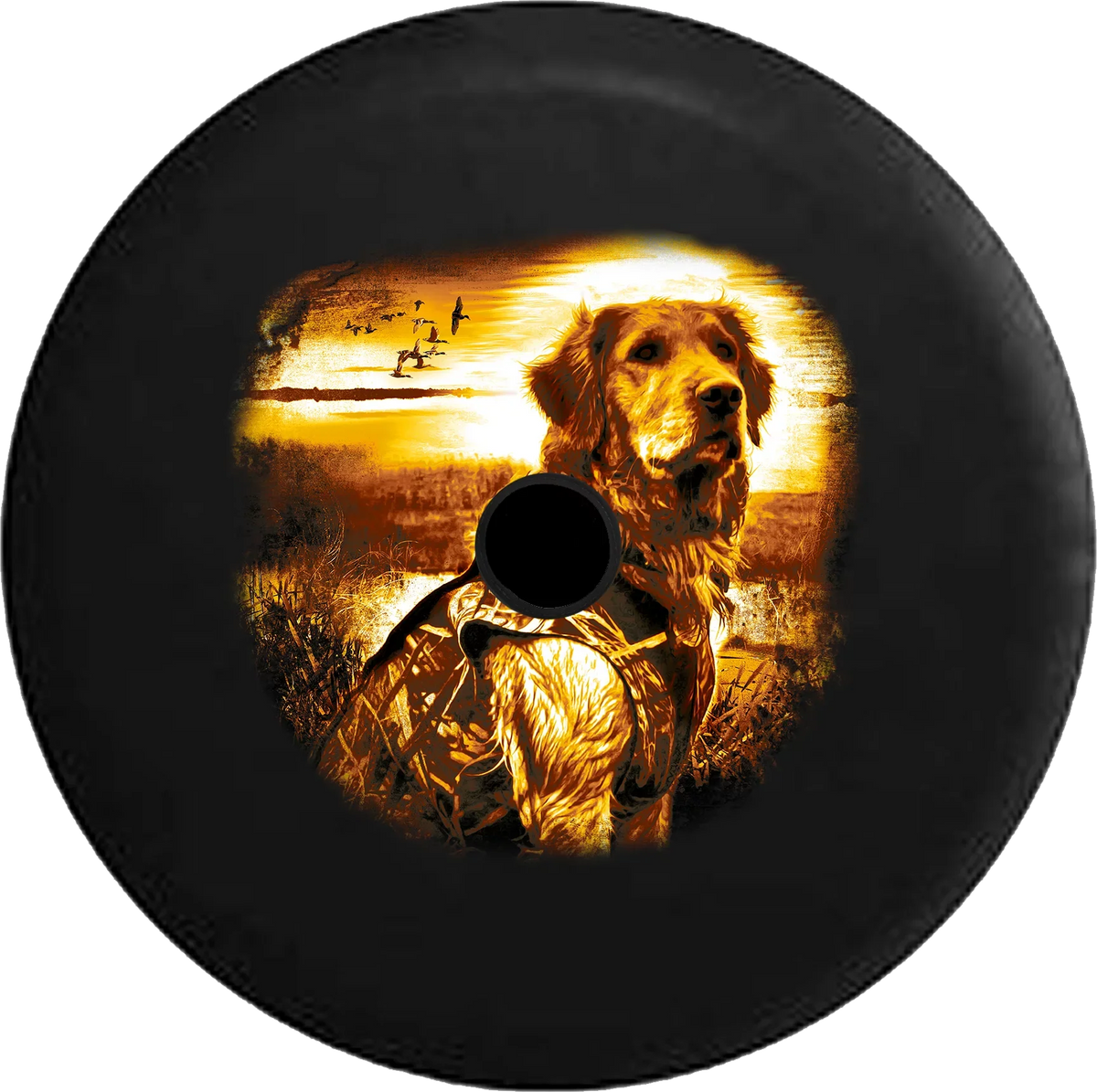 Backup 33 for Golden JL Wrangler Spare Inch Bird RV Tire Sunset Retreiver Dog 2019 Hunting Cover Camera 2018 Jeep