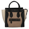 Pre-Owned Ladies Shopper Handbag Celine Leather Beige Luggage Micro (Good)