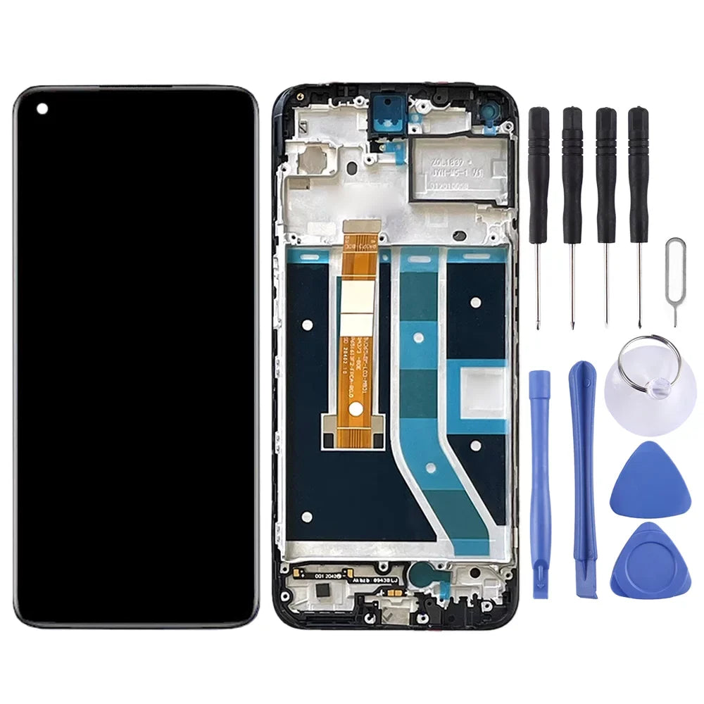 Nord Digitizer Screen with (Black) BE2013 Frame OEM LCD Full For Assembly N100 OnePlus