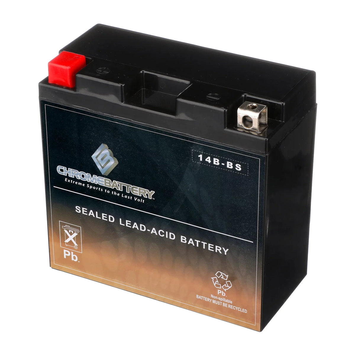 (14b-bs 12 Battery Performace Ah, Power Cca) Volts,12 Sports High Battery Chrome Yt14b-bs 135