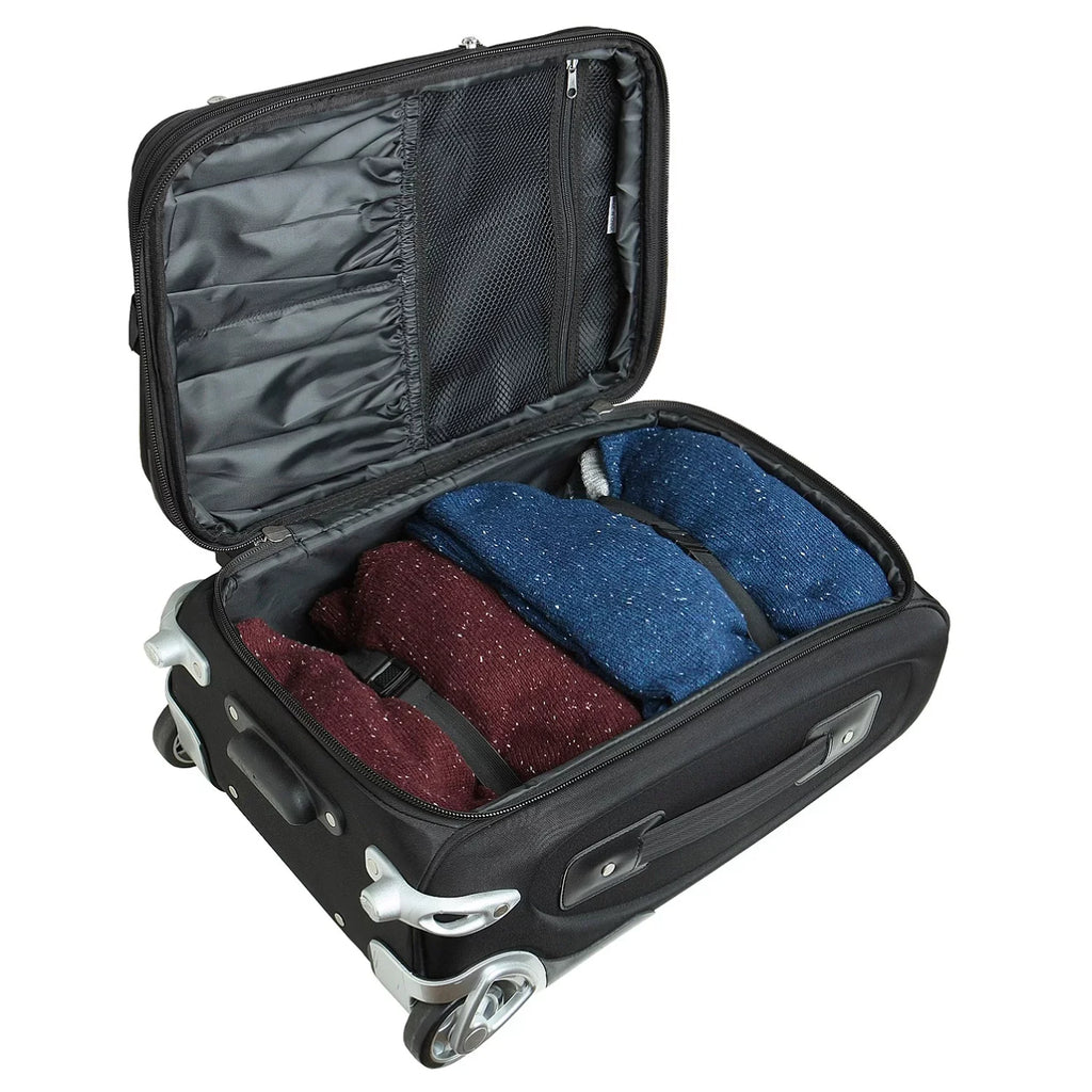 Softside Seahawks 21" MOJO Carry-On Black Rolling Suitcase Seattle