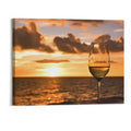 Art at Glass Prints Home Artwork beach Living Painting Office Room Framed white on wine Bedroom of on Canvas Wall the for Decor Inch sunset Poster PRATYUS Sundowners 20x16 Pictures