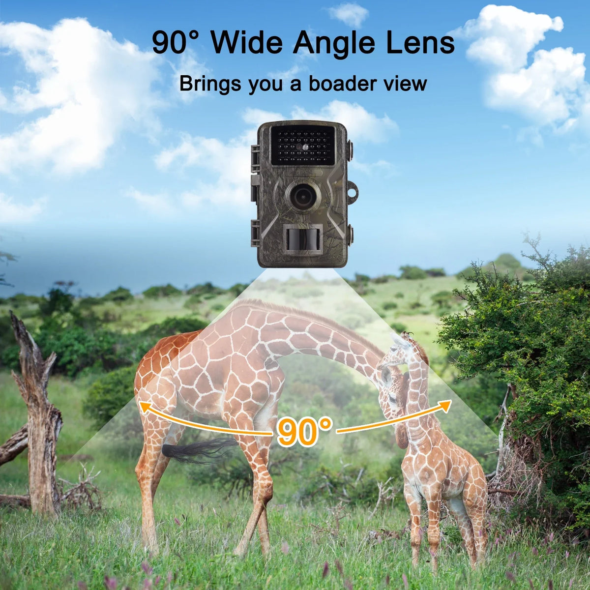 1080P Motion IP66 Night 2.0 0.8s Camera Waterproof Trail Camera Wildlife Vision with Inch Eccomum Supports TFT Tracking Infrared Trigger Color 16MP Activated Time Camera Screen