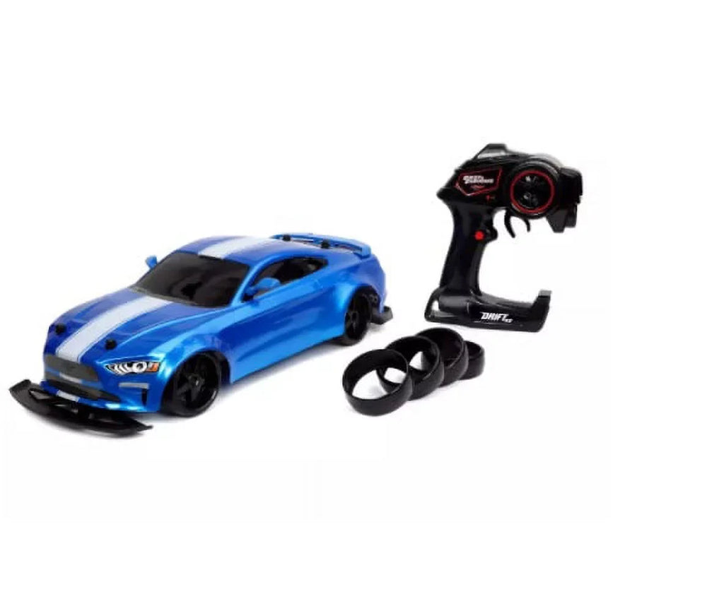 Mustang Furious 1:10 Scale- Remote Ford Fast RC Elite & Jada GT Control Blue Drift Vehicle Jakob's