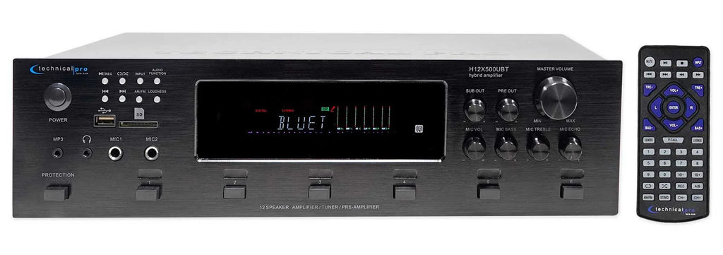 Pro Zone, Speakers+EQ 6000w Receiver+12) Technical 6) 8" Home Bluetooth Theater
