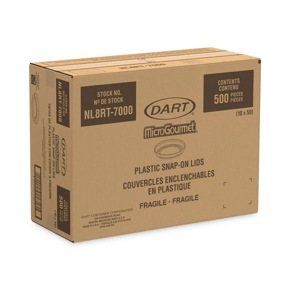 Deli Dart 500/Carton Conex Clear, Plastic, Lid, Container