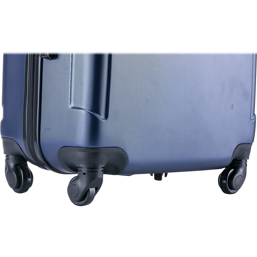 4-Wheel (IUPIL00M-BLU) Blue InUSA Medium Plastic Spinner Luggage Pilot