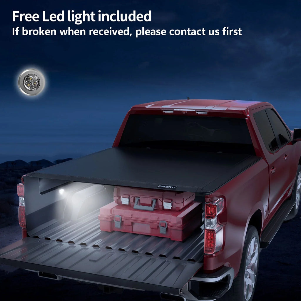 Truck Bed Toyota Tonneau Fold w/ Soft System Ledkingdomus Tundra 4 Deck Rail for Cover 5.5ft 14-21