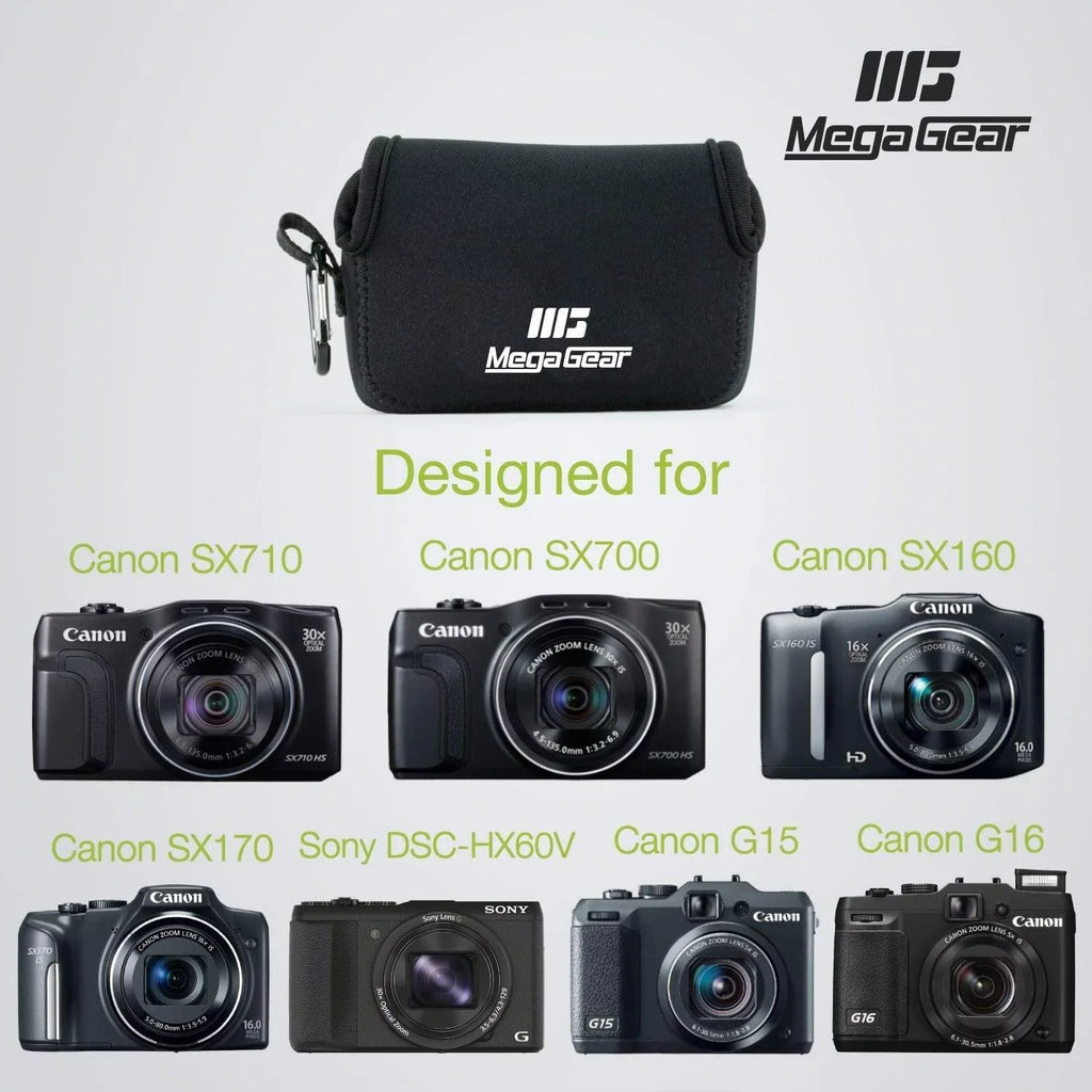 Canon Neoprene IS, SX160 DSC-HX50V, IS SX720 HS, MegaGear G16, HS, Sony G15, DSC-HX60V, PowerShot Case HS, SX710 Camera Canon SX700 SX170
